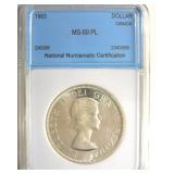 1963 Dollar NNC MS69 PL Canada