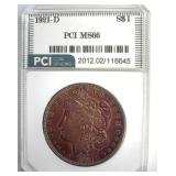 1921-D Morgan MS66 LISTS $1050