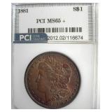 1881 Morgan MS65+ LISTS $450