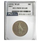 1995-S 50c Civil War PR70 DCAM LISTS $180