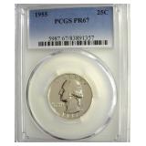 1955 Quarter PCGS PR67