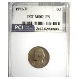 1971-D Nickel MS67 FS LISTS $450