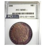 1896 Morgan PCI MS65+ Fantastic Color
