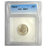 1955-S Dime ICG MS67