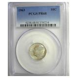 1963 Dime PCGS PR68