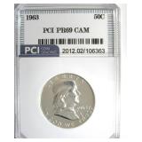 1963 Franklin PR69 CAM LISTS $850
