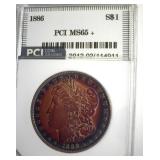 1886 Morgan PCI MS65+ Gorgeous Color