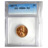 1957-D Cent ICG MS66+ RD