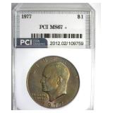 1977 Ike MS67+ LISTS $5500