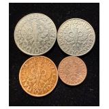 1920s Poland 4pcs Scarce