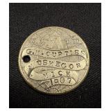 1907 Token Muskegon Michigan