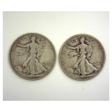 1936 & 1939-D Walking Liberty 2 PC LOT