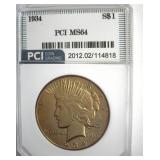 1934 Peace MS64 LISTS $475