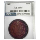 1889 Morgan PCI MS65 Gorgeous Color