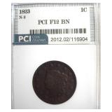 1823 N-2 Cent F12 BN LISTS $750