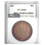 1891 Morgan MS65 LISTS $2400