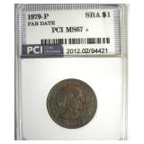 1979-P Far Date Susan B Anthony MS67+ LISTS $6500