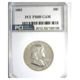 1961 Franklin PR69 Cameo LISTS $2250