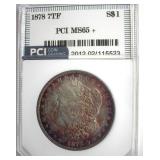 1878 7TF Morgan MS65+ LISTS $2000