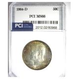 1964-D Kennedy MS66 LISTS $150