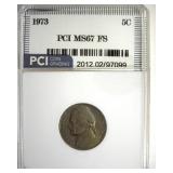 1973 Nickel MS67 FS LISTS $2750