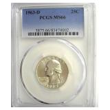 1963-D Quarter PCGS MS66