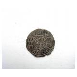 1722 Silver Black Tangka Nepal for Use in Tibet