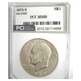 1973-S Silver Ike MS69 LISTS $11000