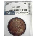 1884-O Morgan PCI MS65+ Terrific Color