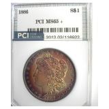 1886 Morgan PCI MS65+ Fabulous Color
