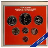1983 1C-$1 Brilliant UNC Set Cook Islands