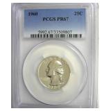 1960 Quarter PCGS PR67