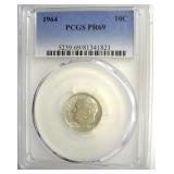 1964 Dime PCGS PR69