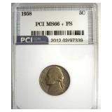 1958 Nickel MS66+ FS LISTS $11000