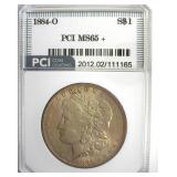 1884-O Morgan PCI MS65+ Soft Golden Toning