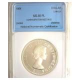 1964 Dollar NNC MS69 PL Confederation Meetings