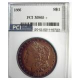 1886 Morgan PCI MS65+ Beautiful Color