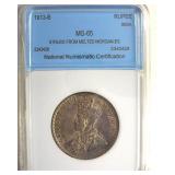 1913-D Rupee NNC MS65 India