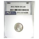 1964 Dime PR70 DCAM LISTS $5250