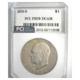 1978-S Ike PR70 DCAM LISTS $400