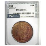 1921 Morgan MS66+ LISTS $2250