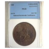 1958 5 Shillings NNC PR69 South Africa