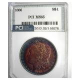 1886 Morgan PCI MS65 Amazing Color