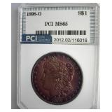 1898-O Morgan PCI MS65 Purple Toning