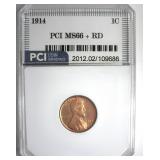 1914 Cent MS66+ RD LISTS $4750