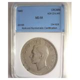 1949 Crown NNC MS64 New Zealand
