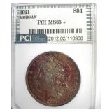 1921 Morgan PCI MS65+ Vibrant Color