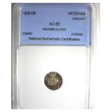 1626-KB AR Denar NNC AU55 Madonna & Child