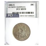 1995-S 50C Olympic Baseball PCI MS70