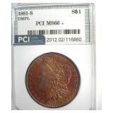 1881-S Morgan MS66+ DMPL LISTS $3750